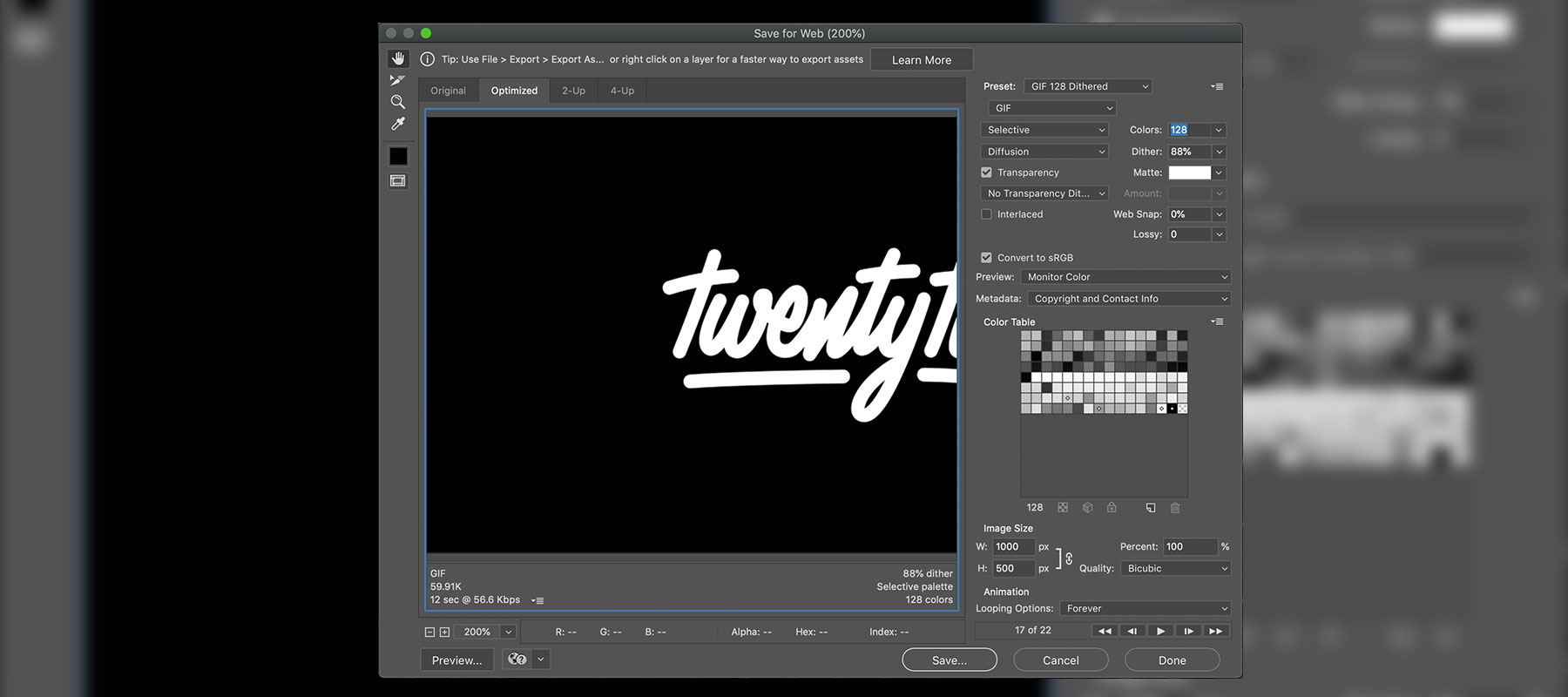 TwentyTwo Digital  How to: Make an animated GIF in Adobe Photoshop